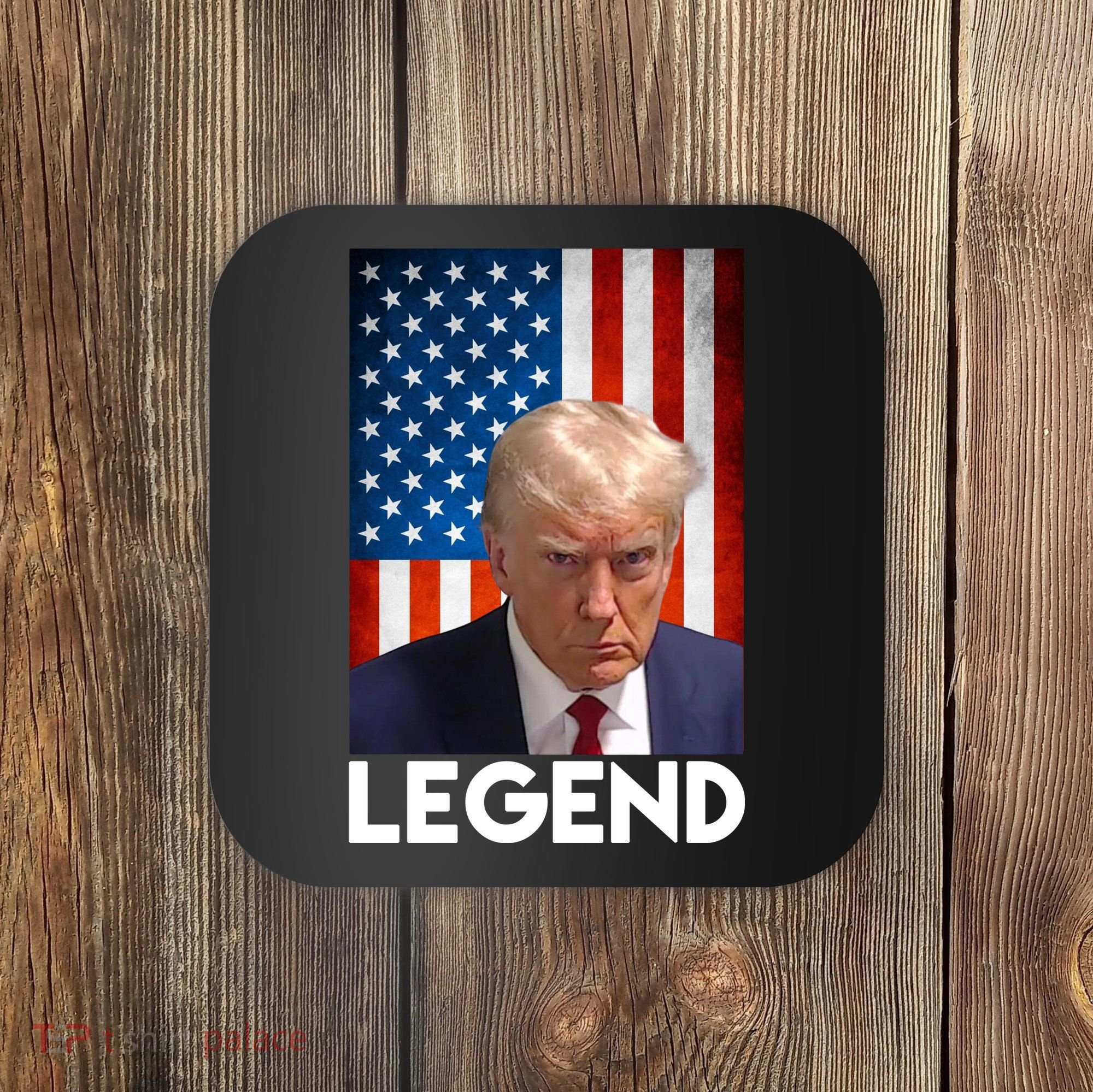 President Trump Legend American Flag Coaster