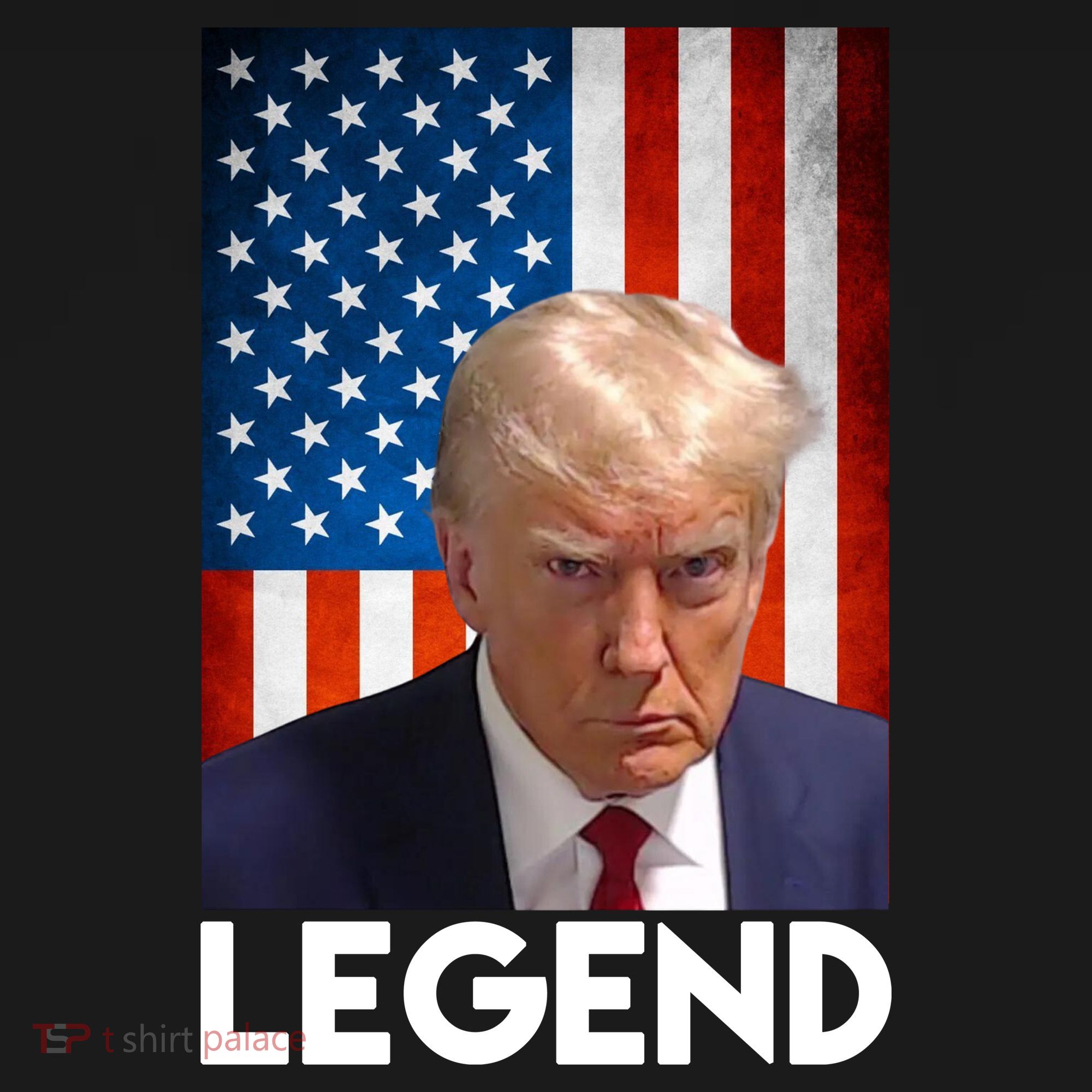 President Trump Legend American Flag Coaster