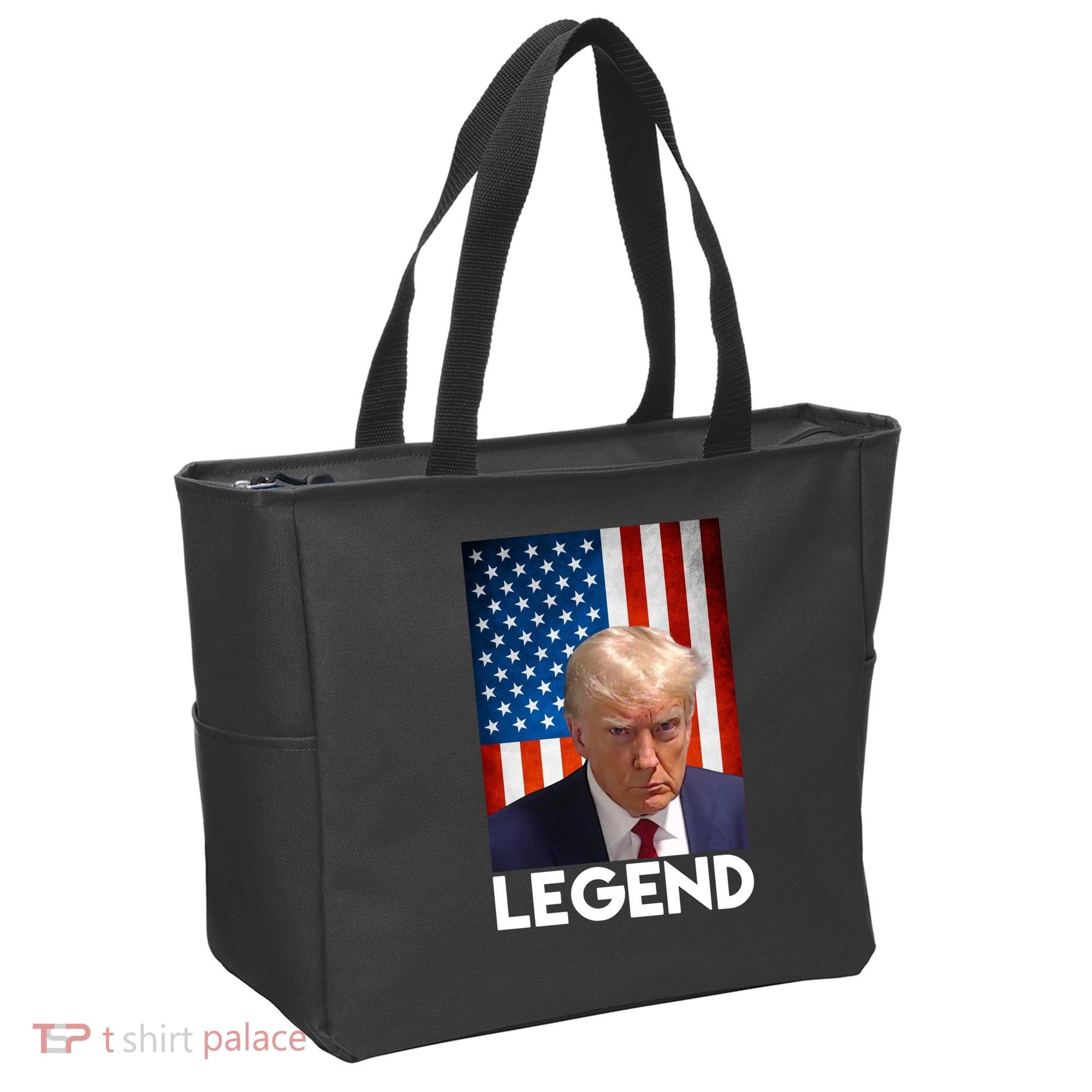 President Trump Legend American Flag Tote Bag
