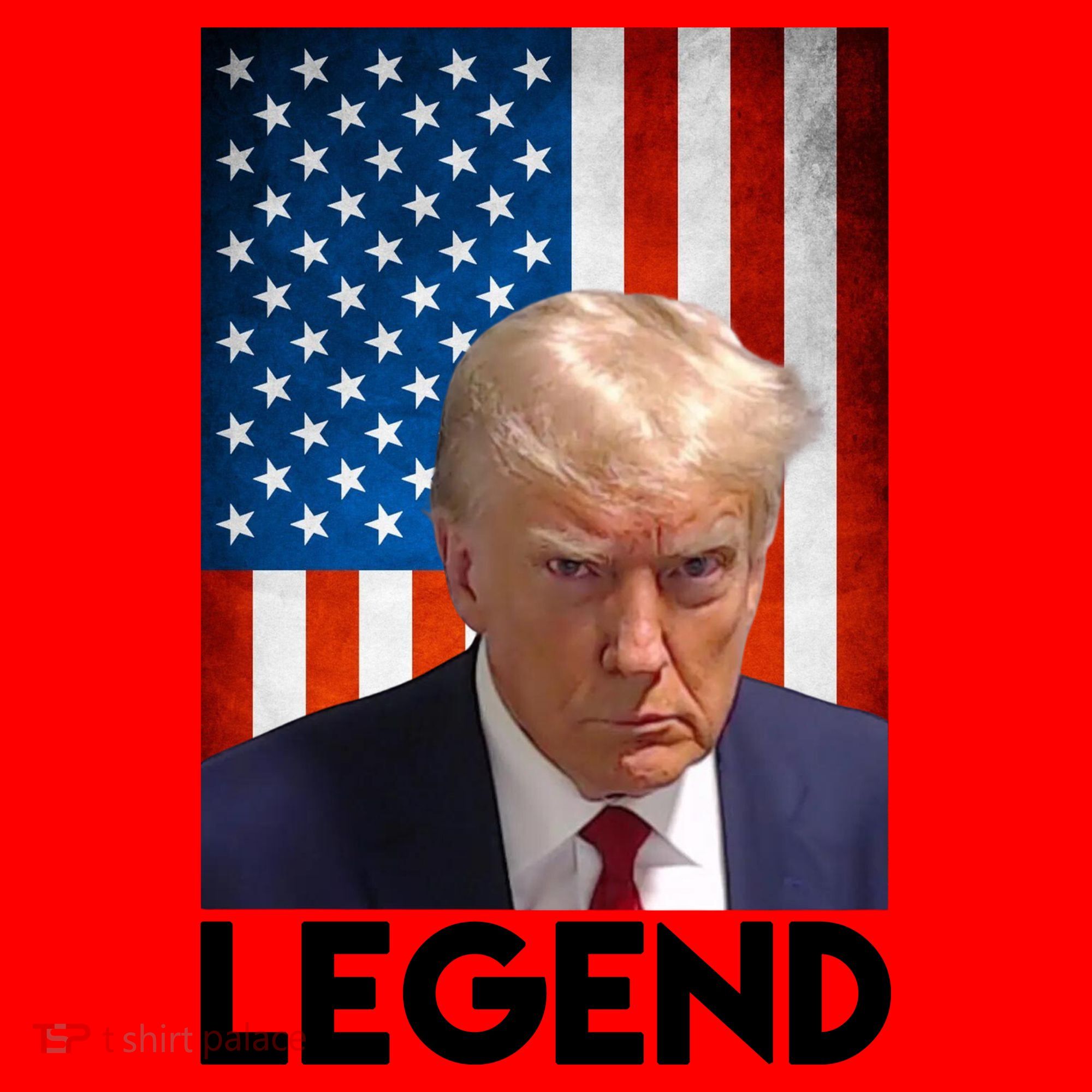 President Trump Legend American Flag Santa Hat