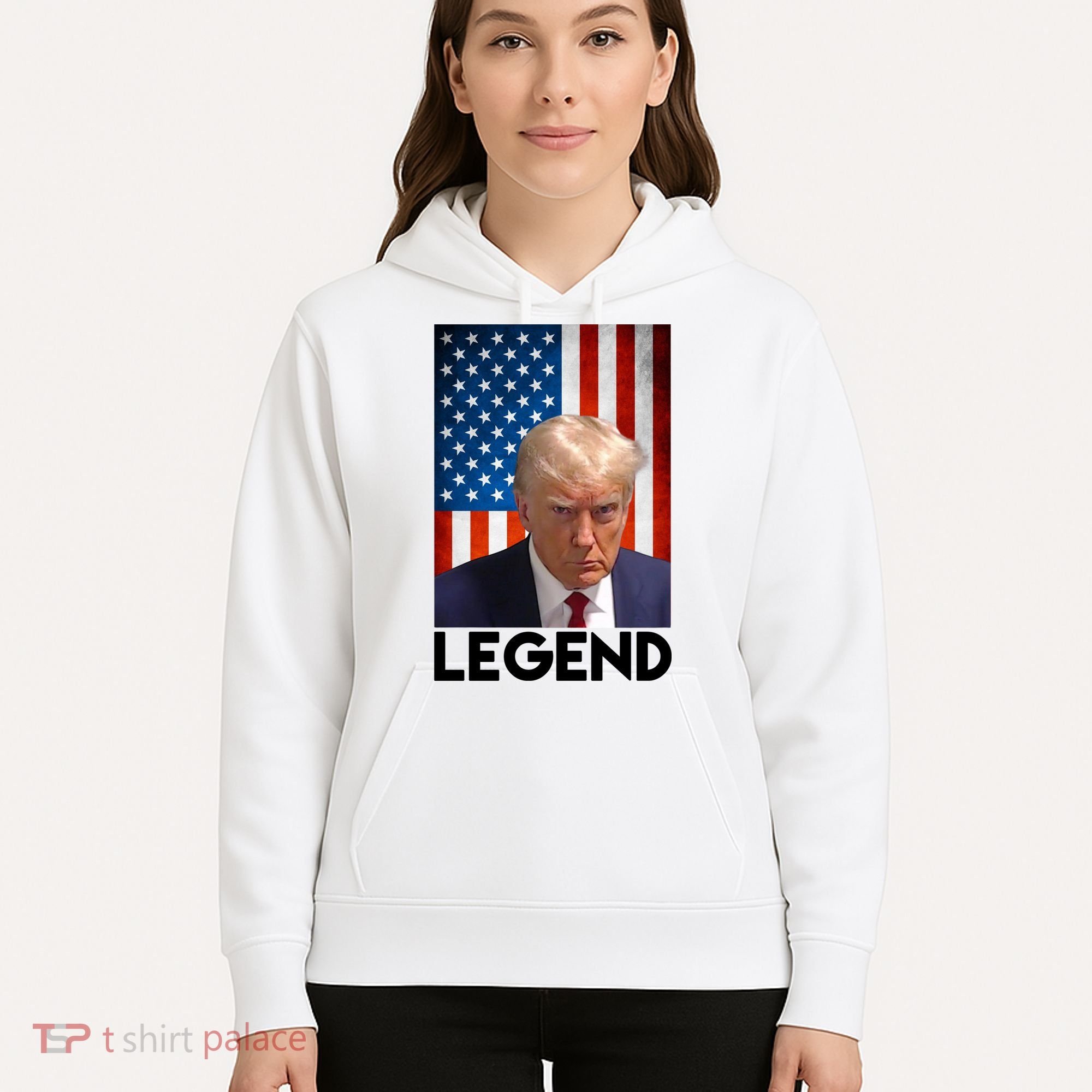 President Trump Legend American Flag Hoodie