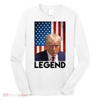 President Trump Legend American Flag Long Sleeve Shirt thumb 0