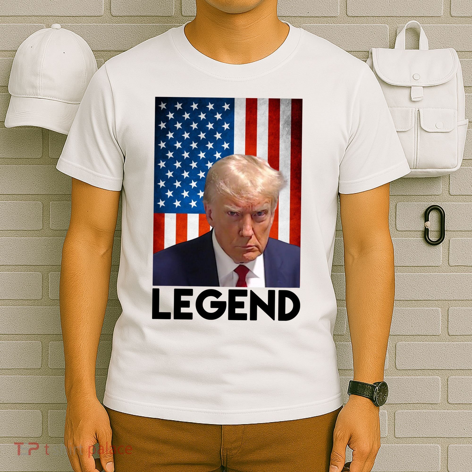 President Trump Legend American Flag T-Shirt