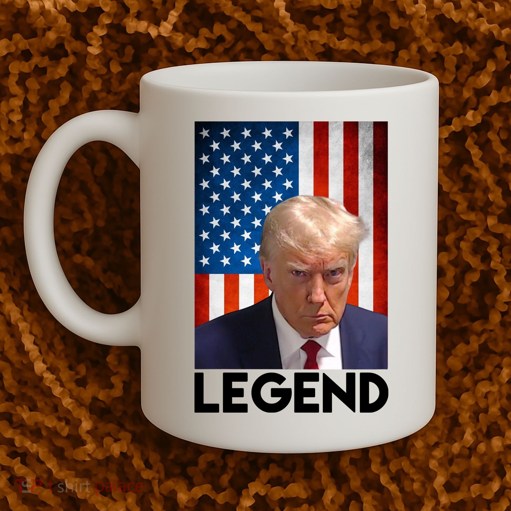 President Trump Legend American Flag Coffee Mug