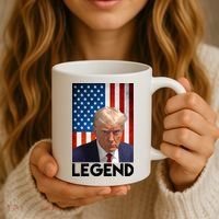 President Trump Legend American Flag Coffee Mug thumb 3