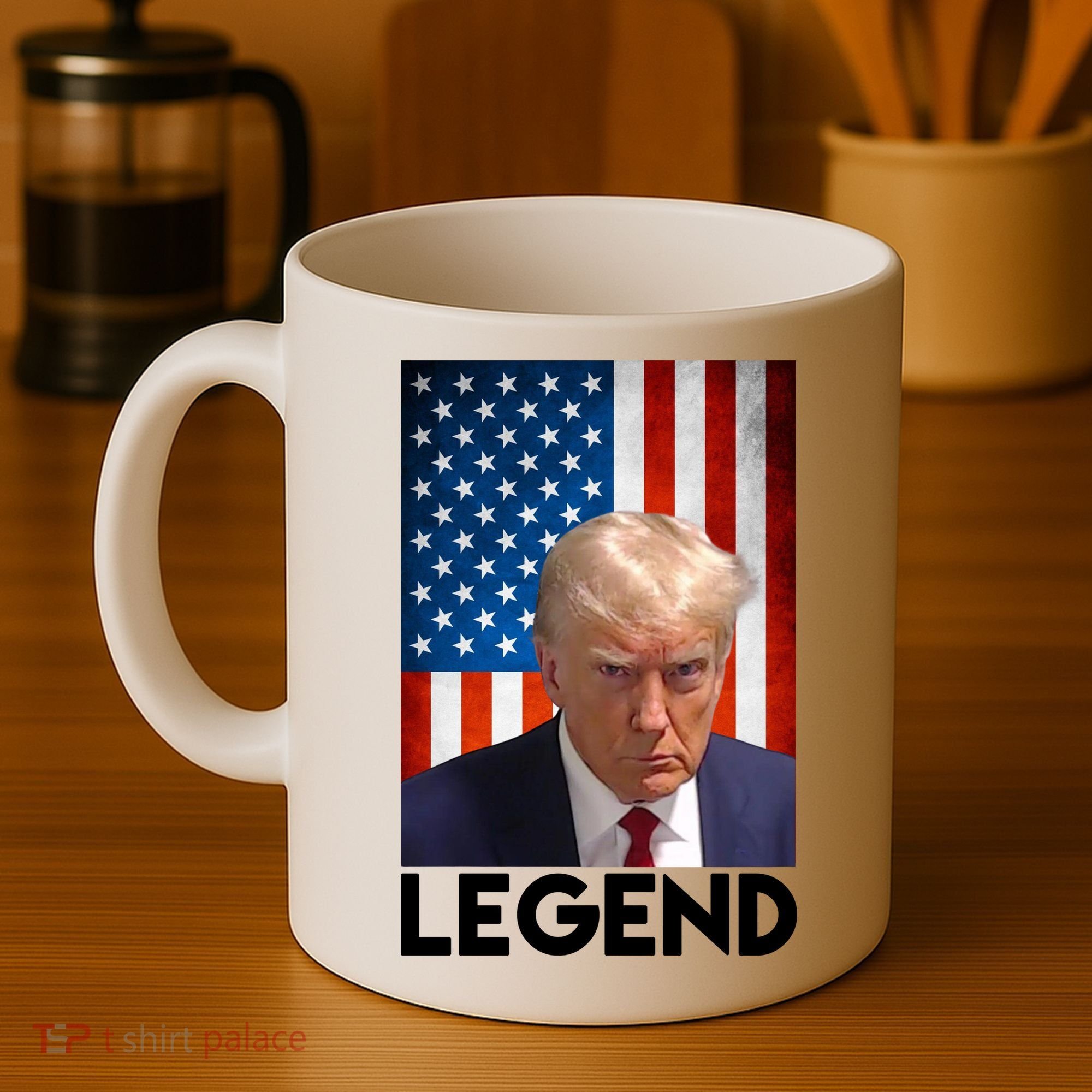 President Trump Legend American Flag Coffee Mug