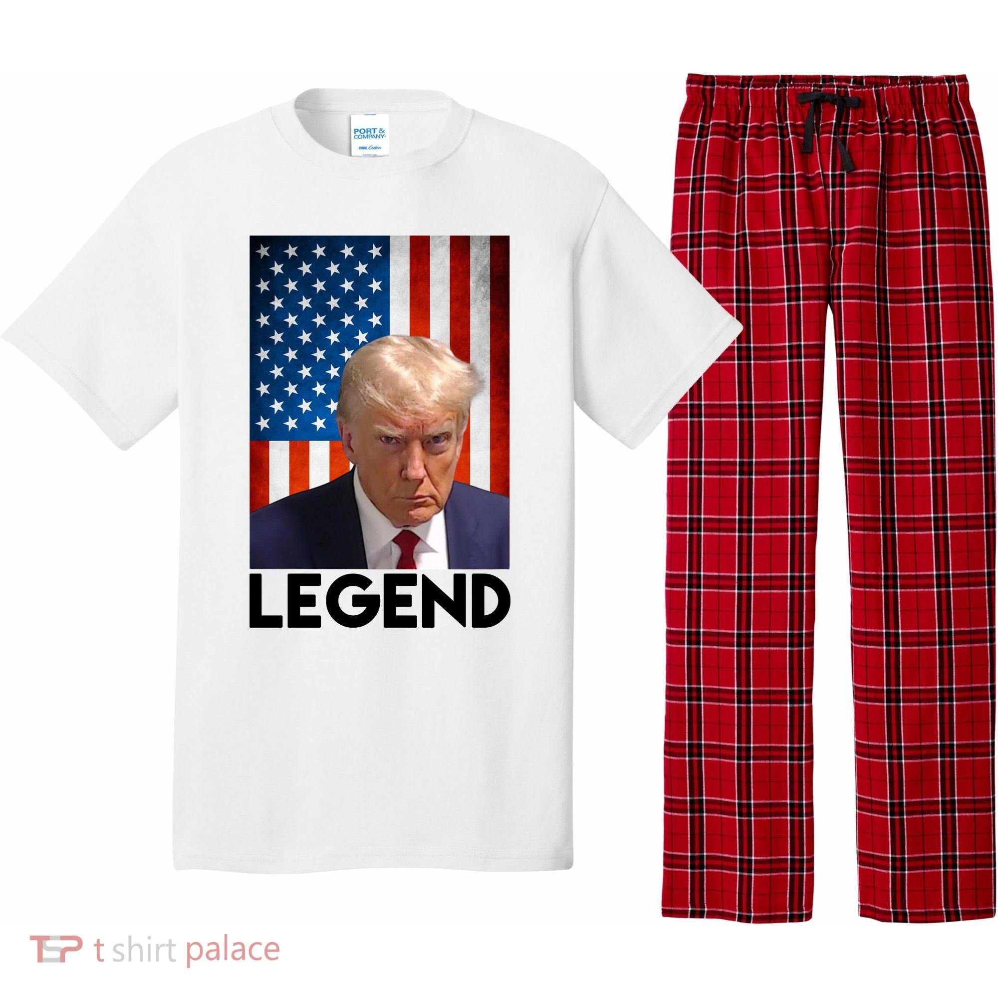 President Trump Legend American Flag Pajama Set