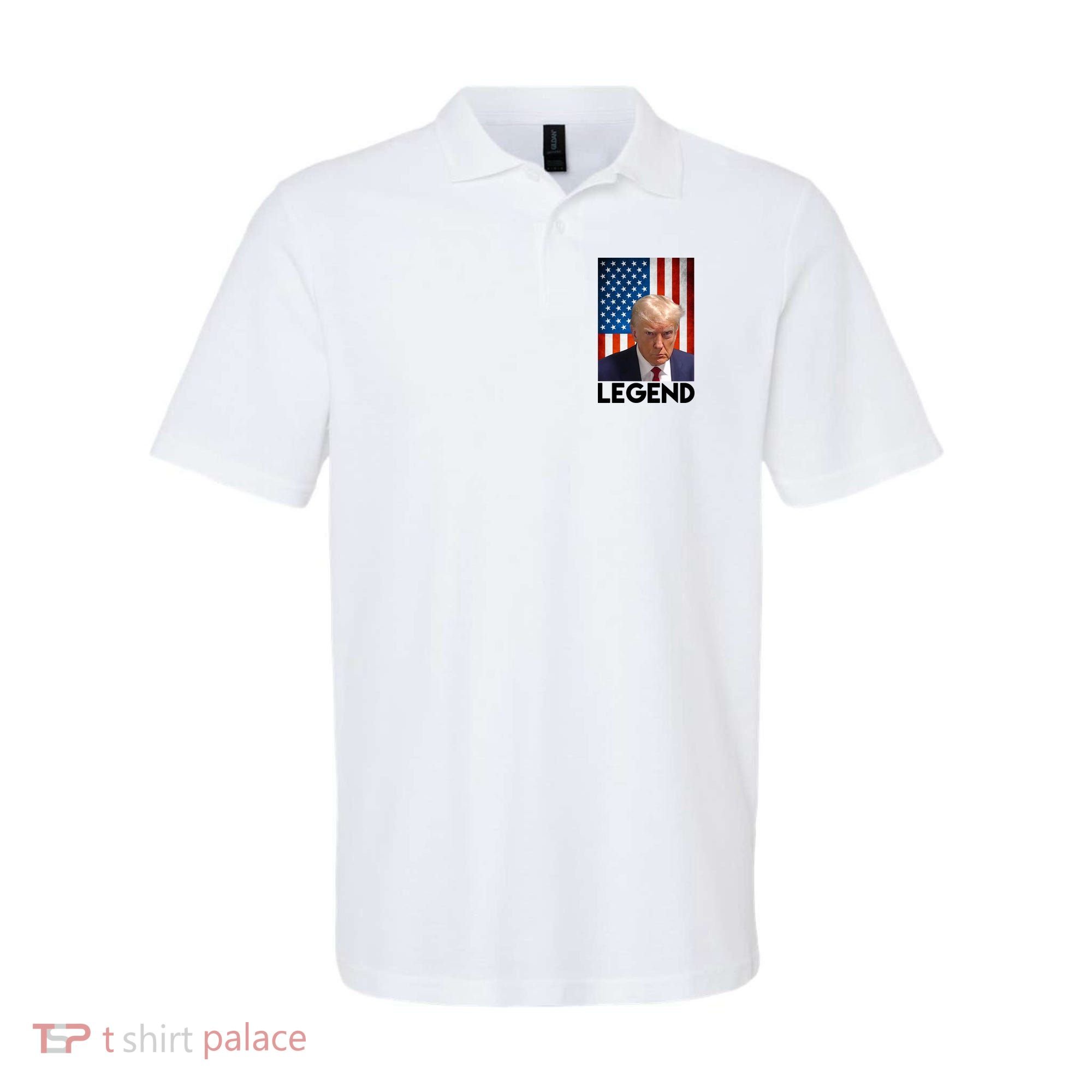 President Trump Legend American Flag Polo