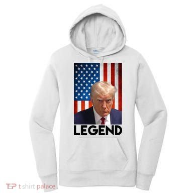 President Trump Legend American Flag Women's Hoodie