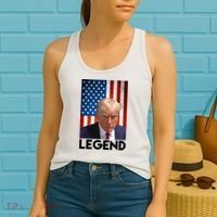President Trump Legend American Flag Women's Tank Top thumb 2