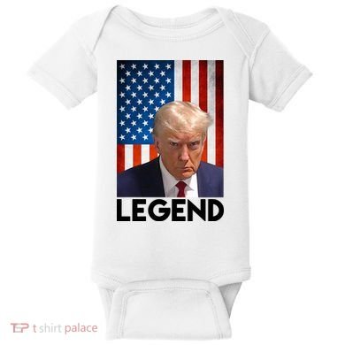 President Trump Legend American Flag Baby Bodysuit