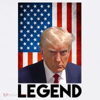 President Trump Legend American Flag Baby Bodysuit thumb 2