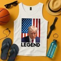 President Trump Legend American Flag Tank Top thumb 4