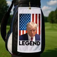 President Trump Legend American Flag Golf Towel thumb 2