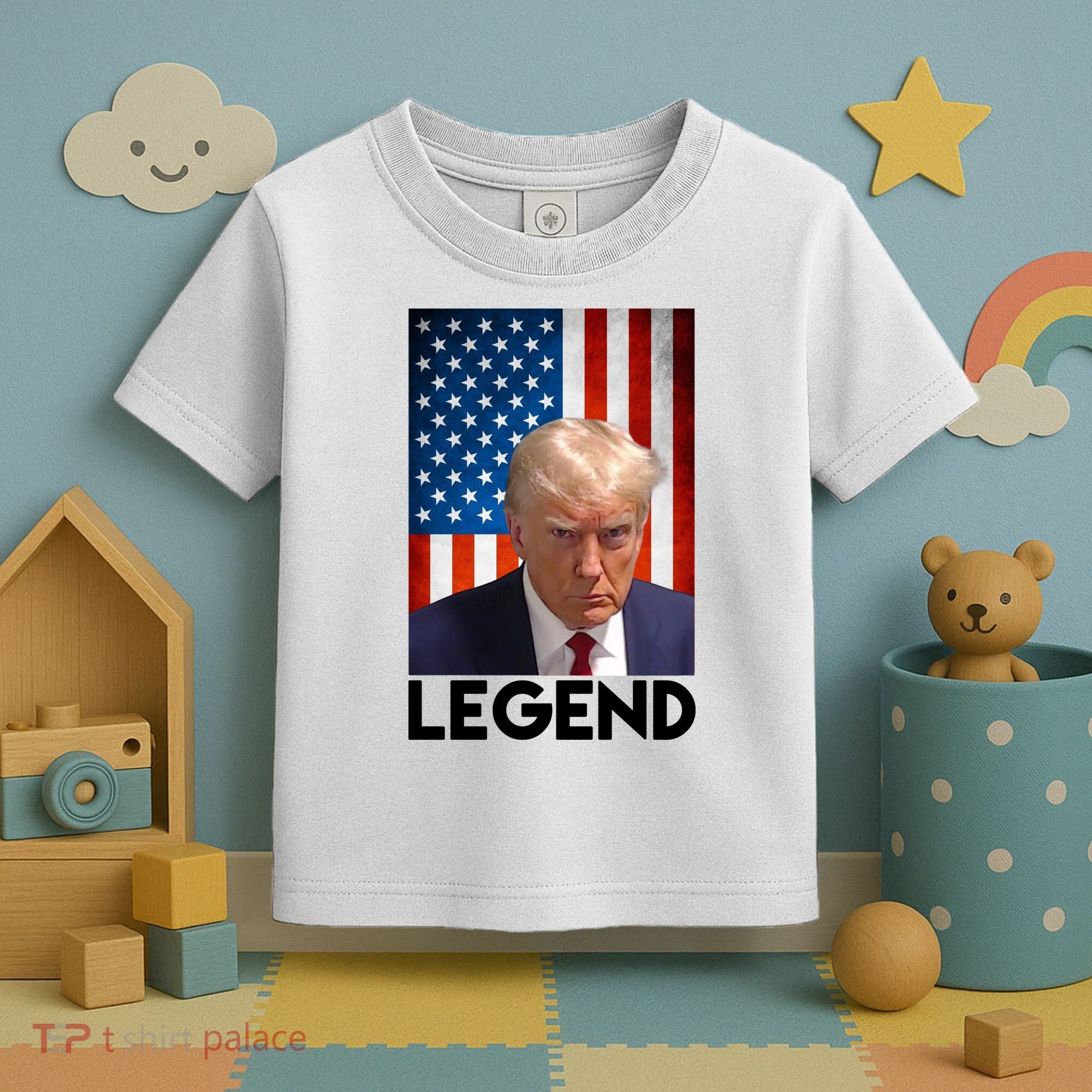 President Trump Legend American Flag Toddler T-Shirt