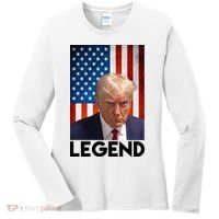 President Trump Legend American Flag Women's Long Sleeve Shirt thumb 0