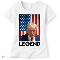 President Trump Legend American Flag Women's T-Shirt thumb 0