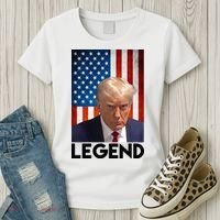 President Trump Legend American Flag Women's T-Shirt thumb 3