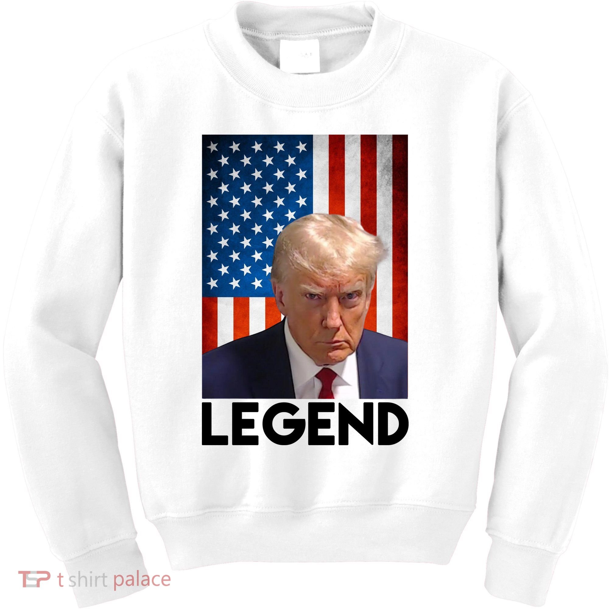 President Trump Legend American Flag Kids Sweatshirt