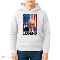 President Trump Legend American Flag Kids Hoodie thumb 4
