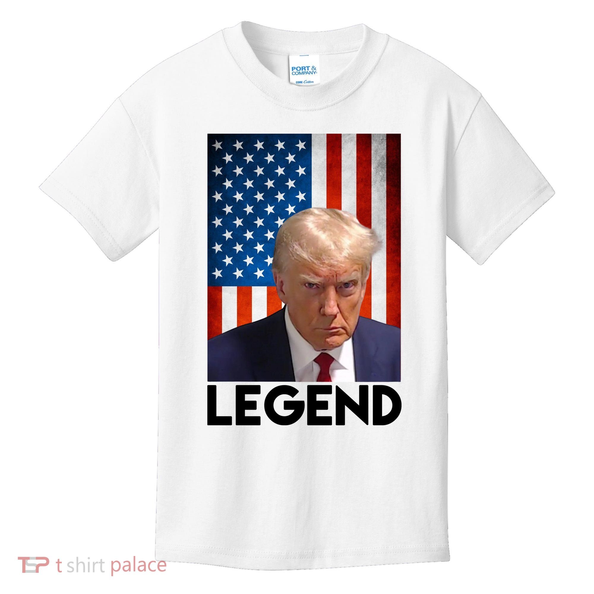 President Trump Legend American Flag Kids T-Shirt
