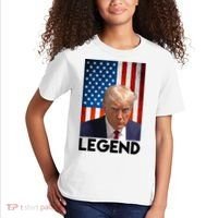 President Trump Legend American Flag Kids T-Shirt thumb 2