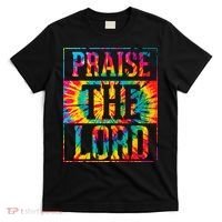 Praise The Lord Christian Faith Tie Dye Cute Christianity T-Shirt thumb 0