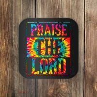 Praise The Lord Christian Faith Tie Dye Cute Christianity Coaster thumb 0