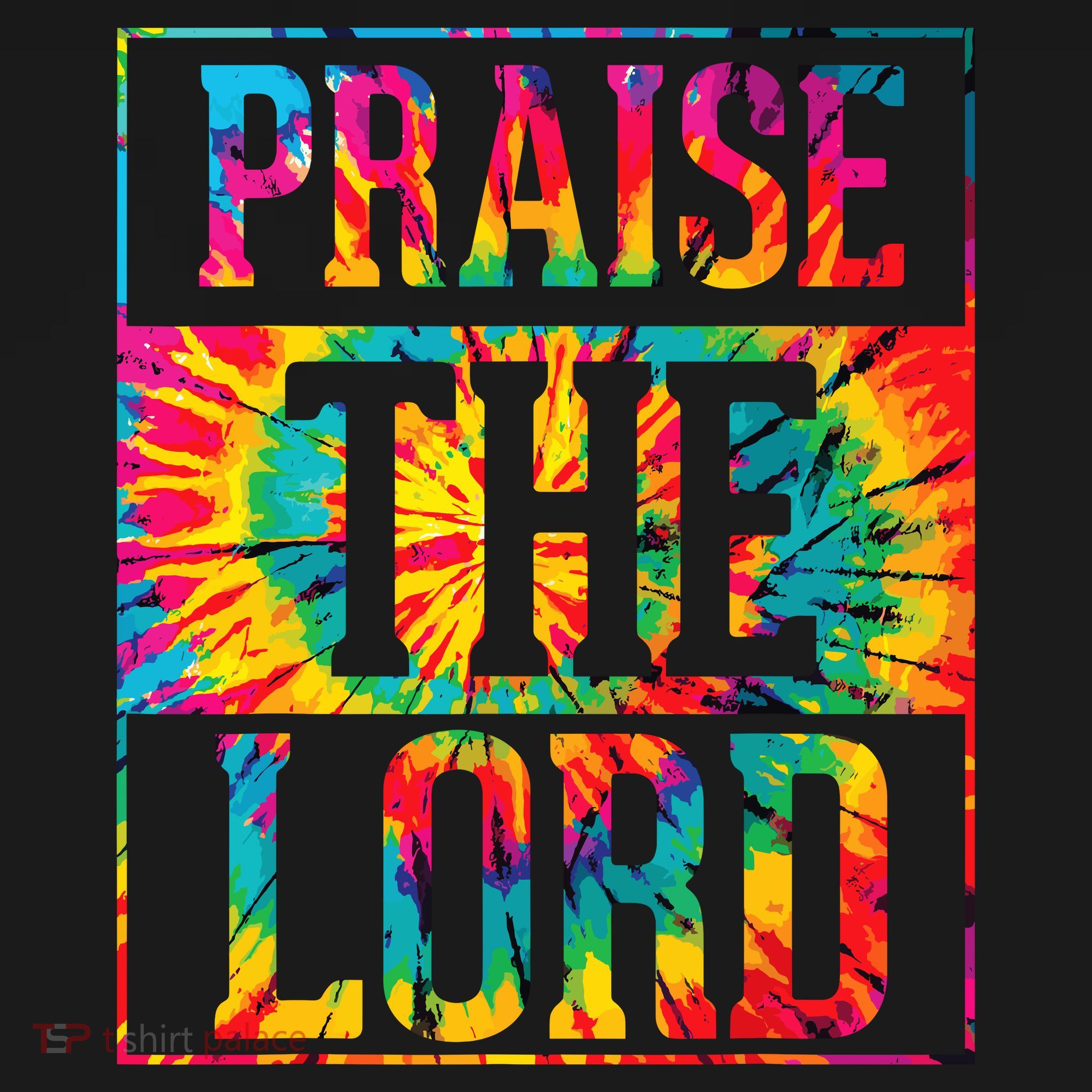 Praise The Lord Christian Faith Tie Dye Cute Christianity Women's Tank Top