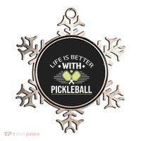 Pickleball T Life Is Better With Pickleball Ornament thumb 0