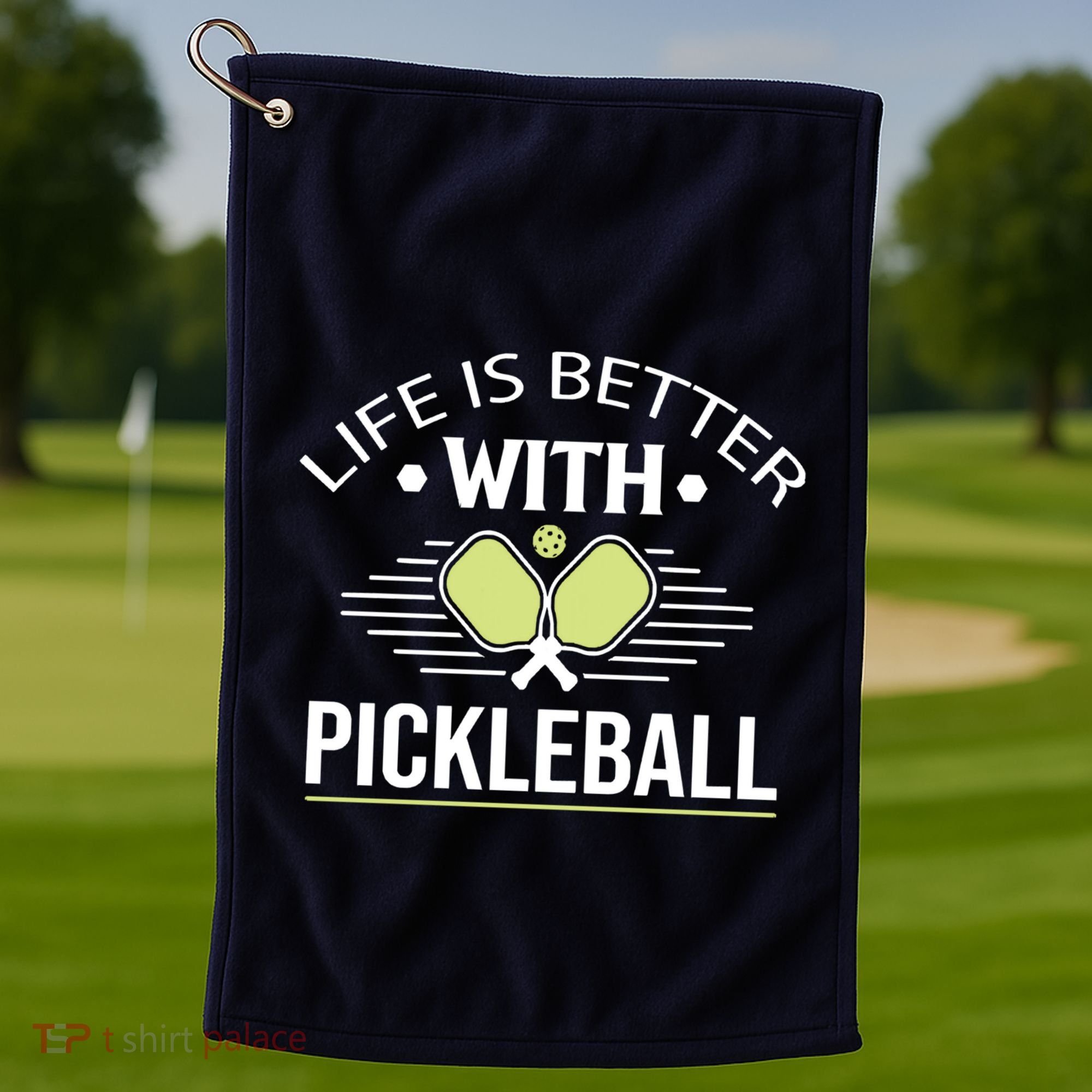 Pickleball T Life Is Better With Pickleball Golf Towel