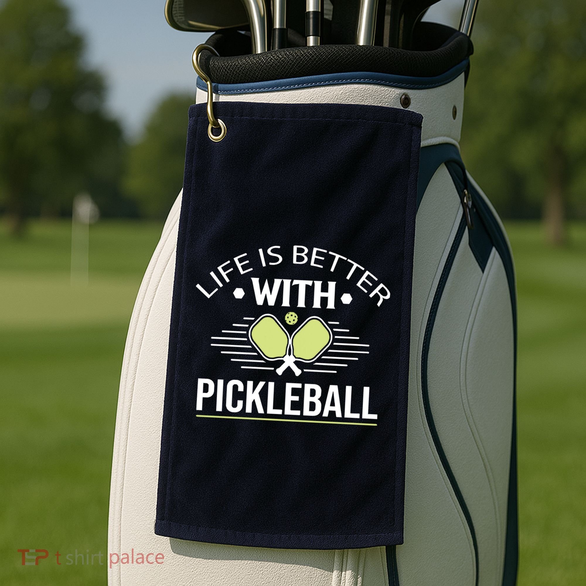 Pickleball T Life Is Better With Pickleball Golf Towel