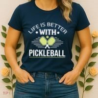 Pickleball T Life Is Better With Pickleball Women's T-Shirt thumb 2