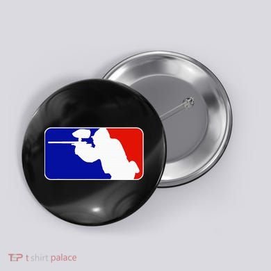 Paintball Tournament League Player Major Button