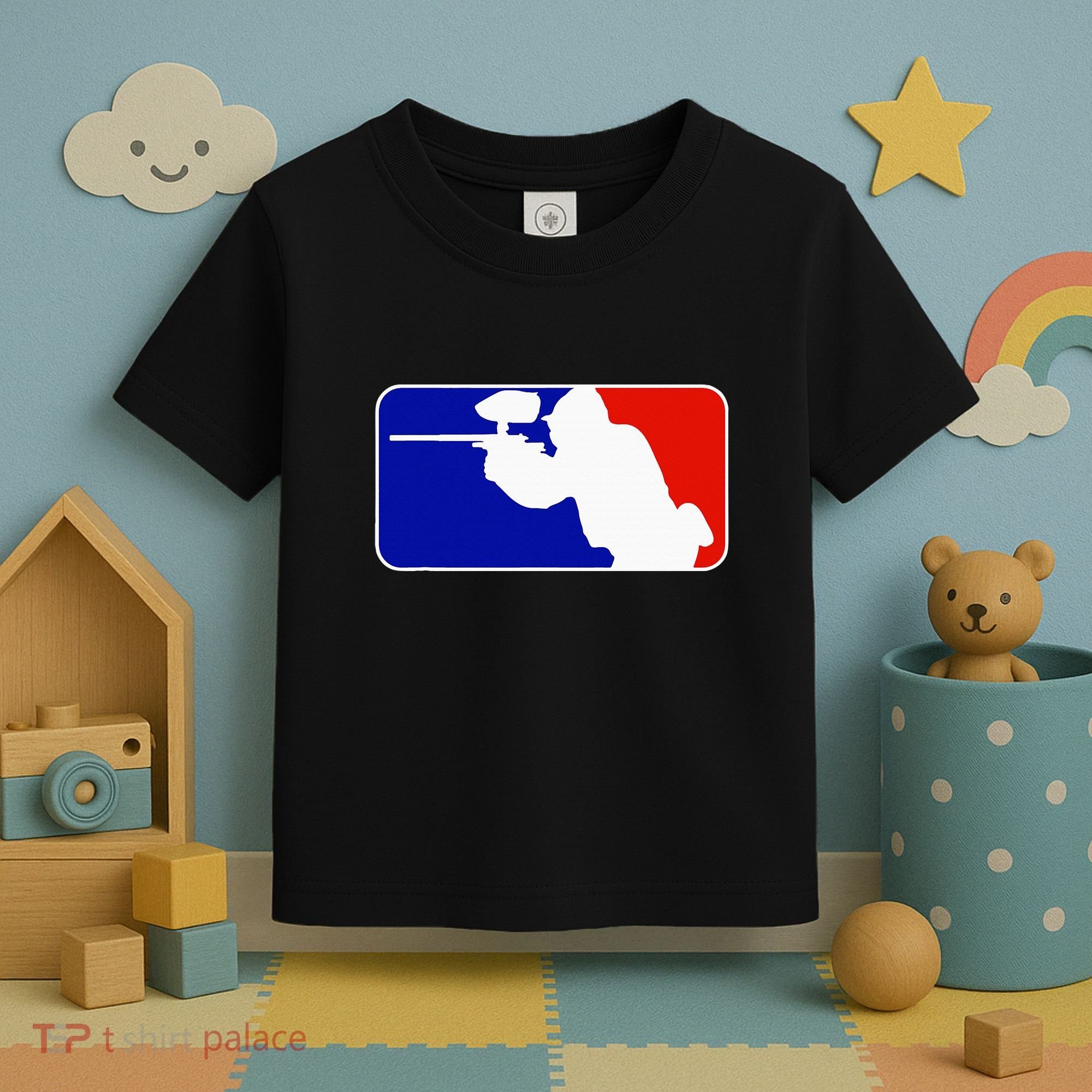 Paintball Tournament League Player Major Toddler T-Shirt