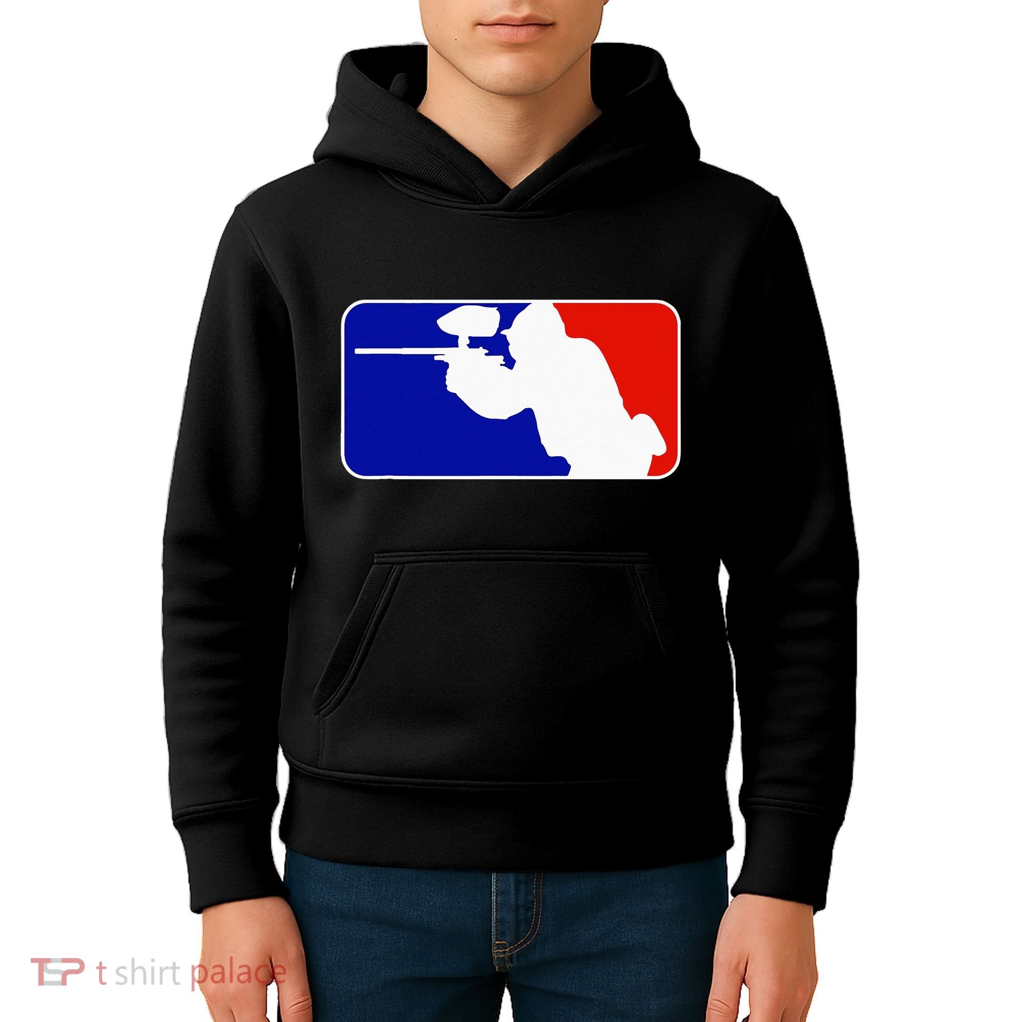Paintball Tournament League Player Major Kids Hoodie