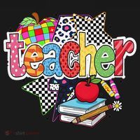 Preppy Teacher Last Day Of School Teacher Summer Apron thumb 3