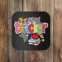 Preppy Teacher Last Day Of School Teacher Summer Coaster thumb 0