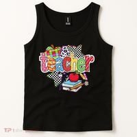Preppy Teacher Last Day Of School Teacher Summer Tank Top thumb 2