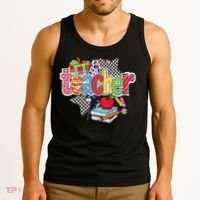 Preppy Teacher Last Day Of School Teacher Summer Tank Top thumb 3
