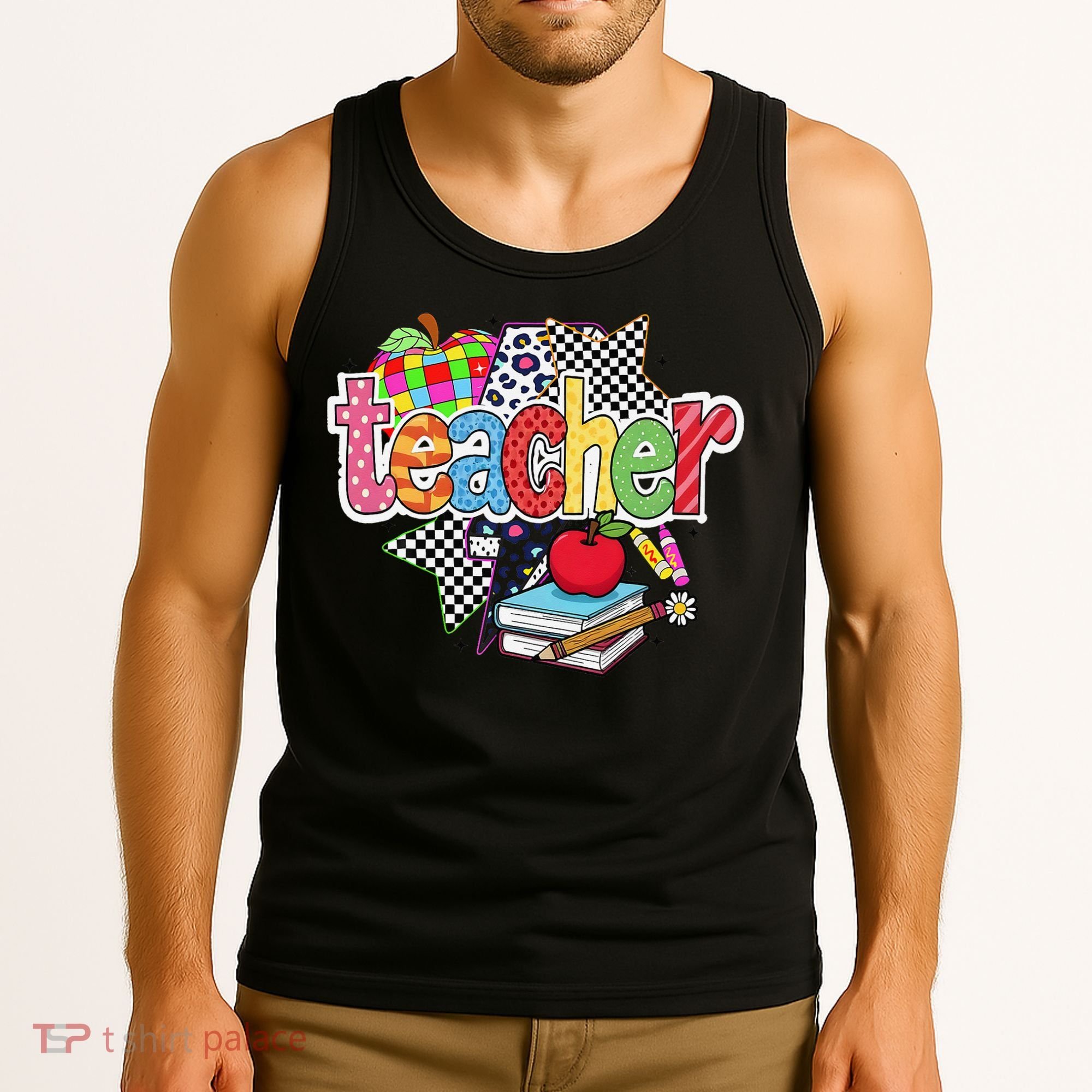 Preppy Teacher Last Day Of School Teacher Summer Tank Top