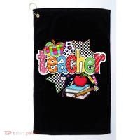Preppy Teacher Last Day Of School Teacher Summer Golf Towel thumb 0