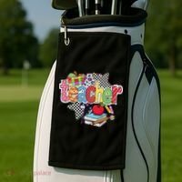 Preppy Teacher Last Day Of School Teacher Summer Golf Towel thumb 2