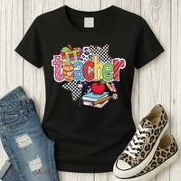 Preppy Teacher Last Day Of School Teacher Summer Women's T-Shirt thumb 3