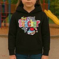 Preppy Teacher Last Day Of School Teacher Summer Kids Hoodie thumb 3