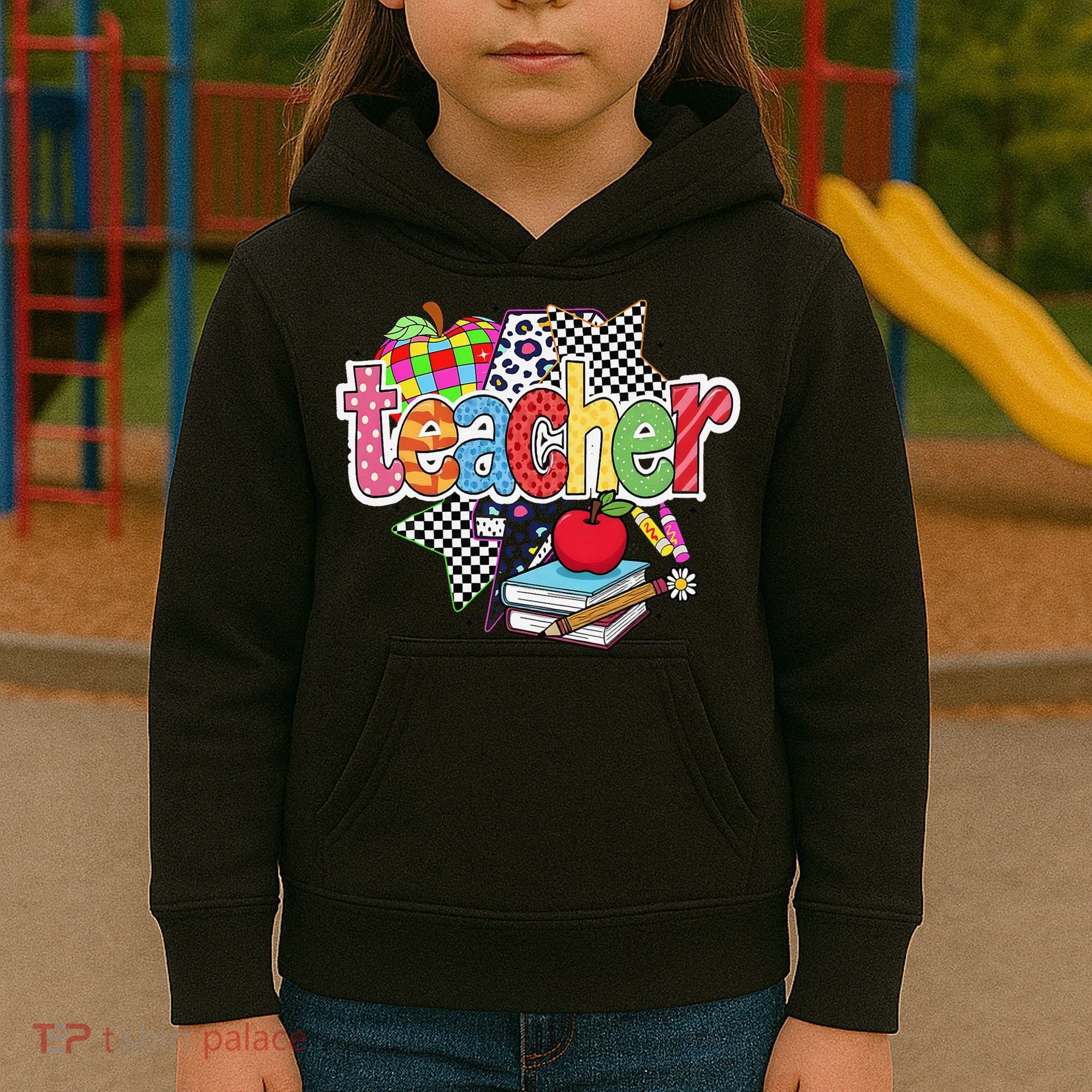 Preppy Teacher Last Day Of School Teacher Summer Kids Hoodie