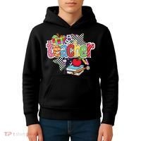 Preppy Teacher Last Day Of School Teacher Summer Kids Hoodie thumb 4