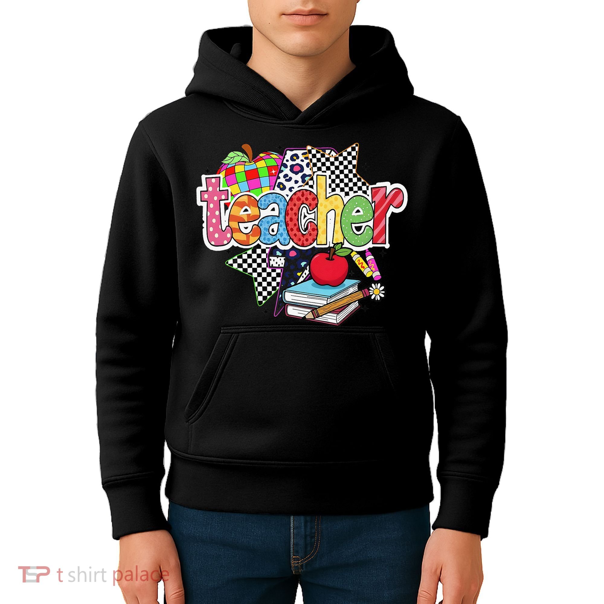 Preppy Teacher Last Day Of School Teacher Summer Kids Hoodie