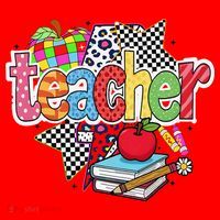 Preppy Teacher Last Day Of School Teacher Summer Santa Hat thumb 1