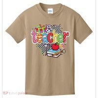 Preppy Teacher Last Day Of School Teacher Summer Kids T-Shirt thumb 0